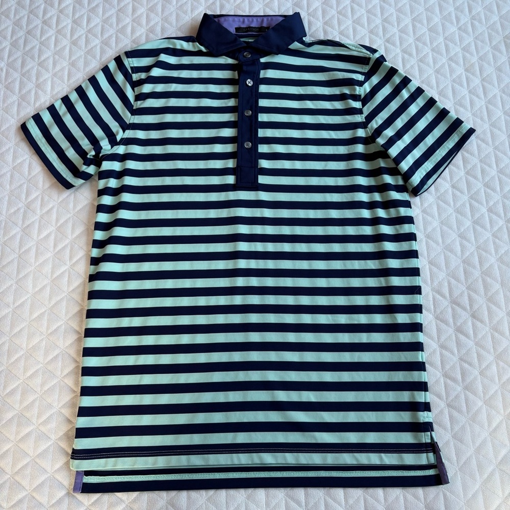 Greyson Men’s Golf Shirt Polo Shirt Size S Collared Multicolor Striped Jersey